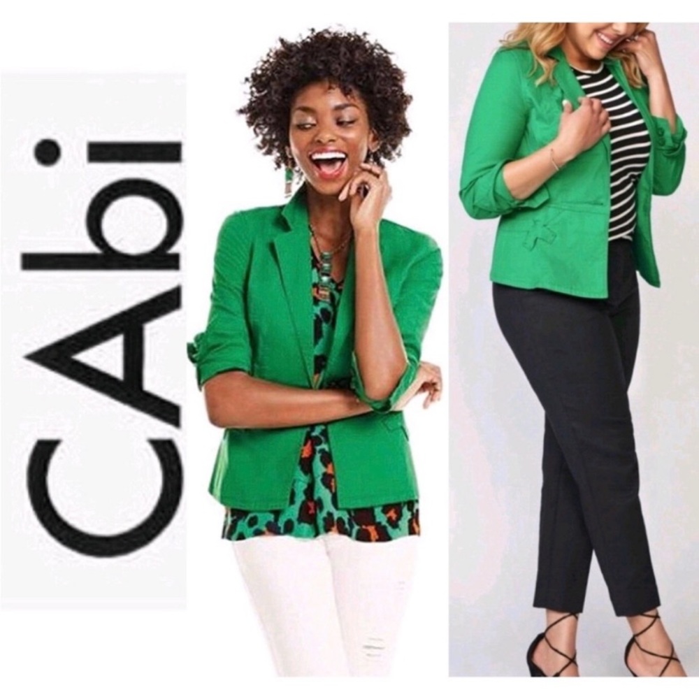 CABi Verde Jacket Blazer Pockets One Button Cotton Stretch S Women’s